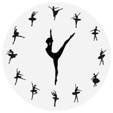 Vintage Round Creative Ballet Wall Clock